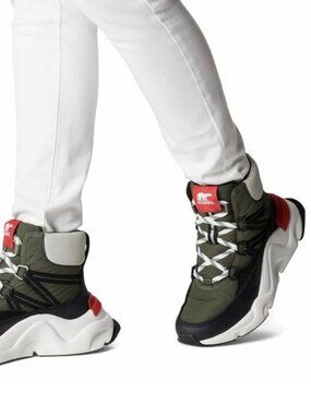 Sorel Kinetic Rnegd Sport Boots High Top Sneaker Booties Alpine Tundra Size 7.5